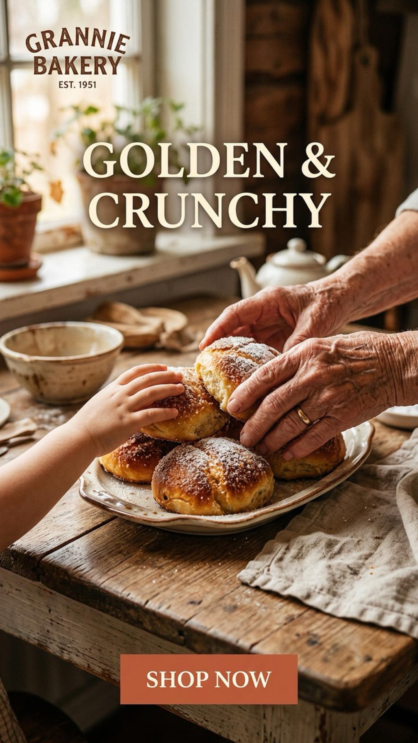 Grannie Bakery ad — Shop Now